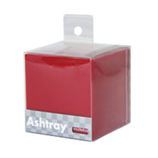 Ashtray Cube Red