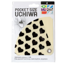 Pocket Size Uchiwa Heart