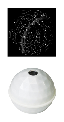 Projector Dome -Star Map- White / North