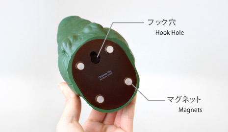 有挂钩和磁铁两种挂法(*耐重:200g)