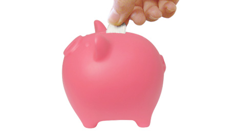 An ultra-cute Big piggy!Saving can be fun with it.