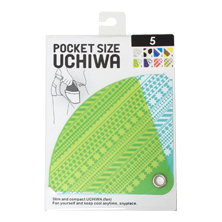 Pocket Size Uchiwa Geometric (Green)