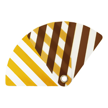 Pocket Size Uchiwa Stripe (Yellow)