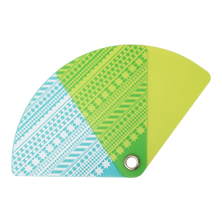 Pocket Size Uchiwa Geometric (Green)