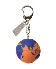 Earth Case Key Chain Orange