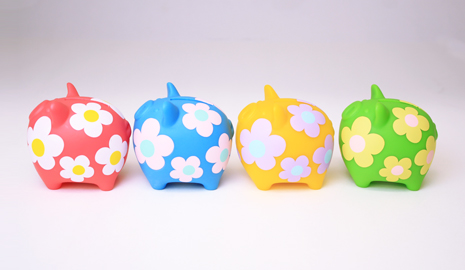 カラフルで可愛らしいお花模様のコインク!