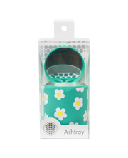 Ashtray Graphic Flower Blue